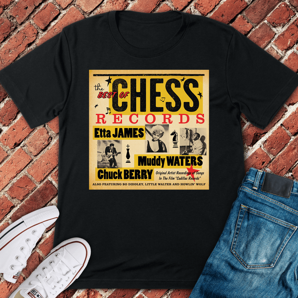Chess Blues T-Shirt - Black