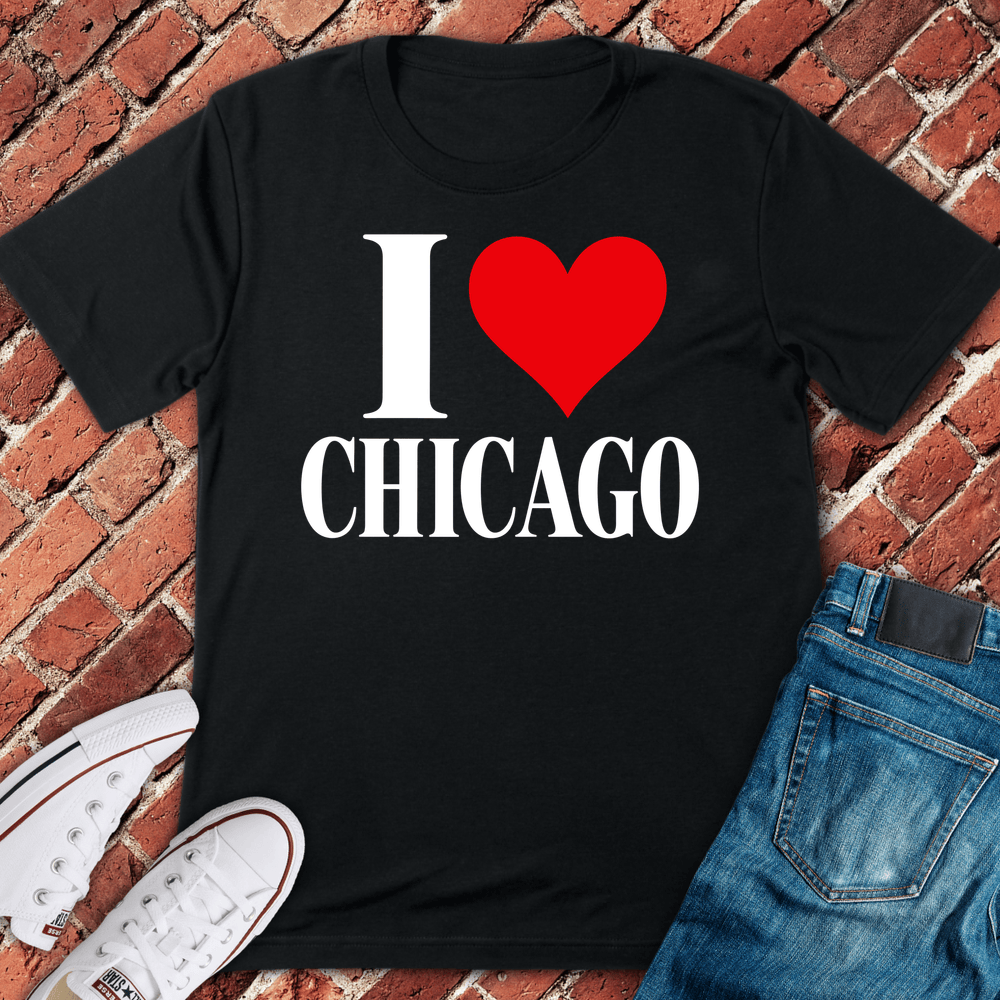 I Love Chicago T-Shirt - Black