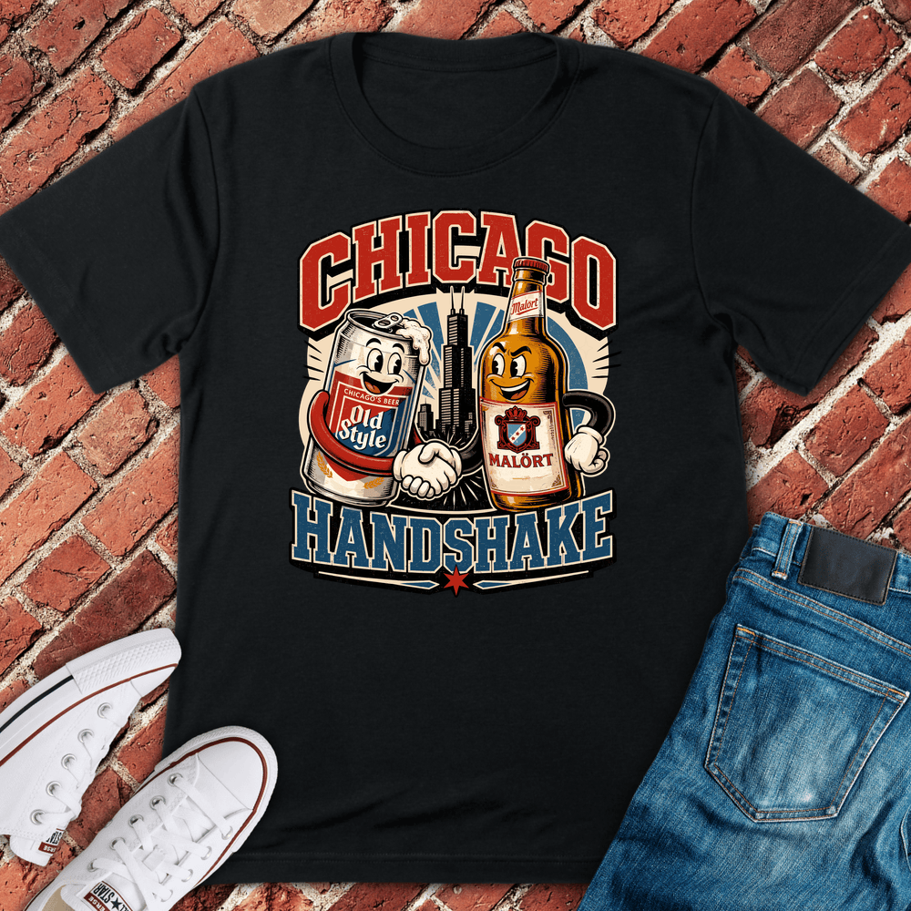 Chicago Handshake T-Shirt - Black