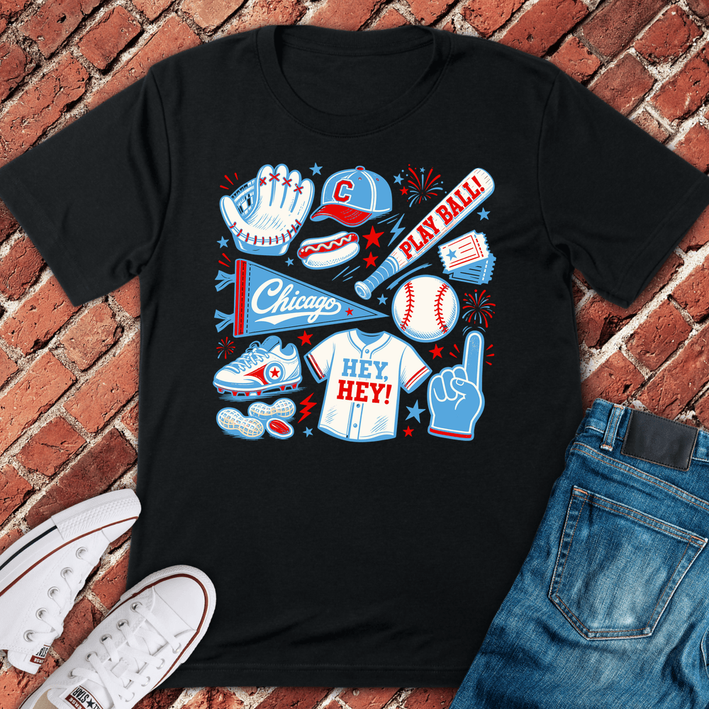 Chi Play Ball T-Shirt - Black