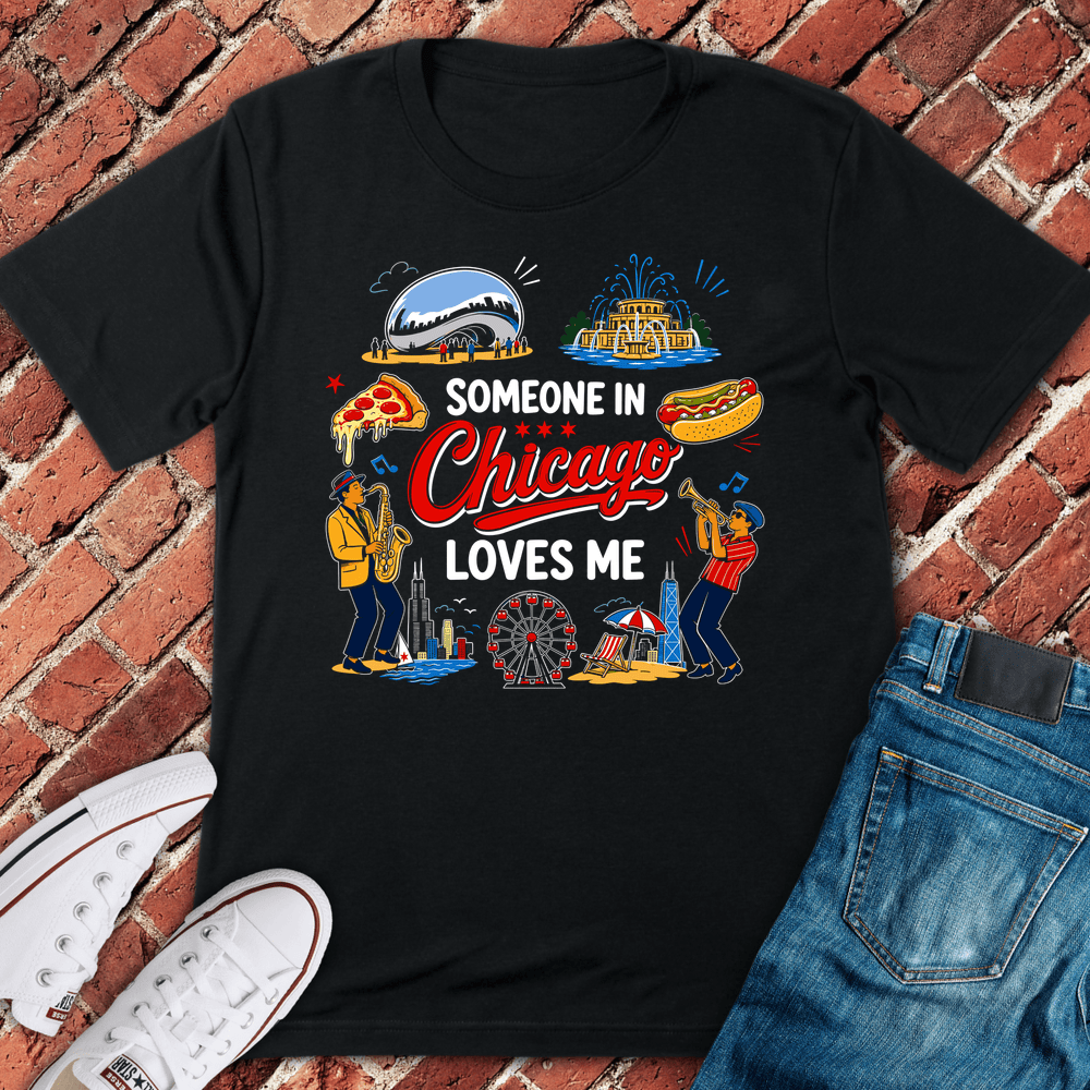 Someone Loves Me T-Shirt - Black