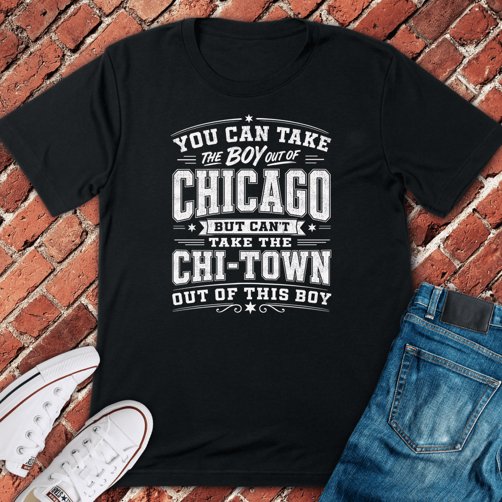 Chi Town Heart T-Shirt - Black