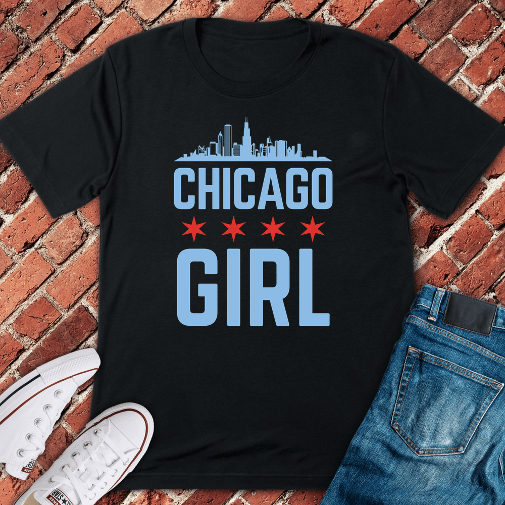 Chi Town Girl T-Shirt - Black