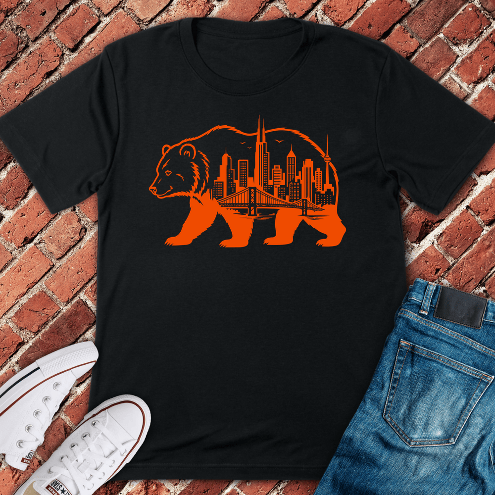 Bay City Bear T-Shirt - Black