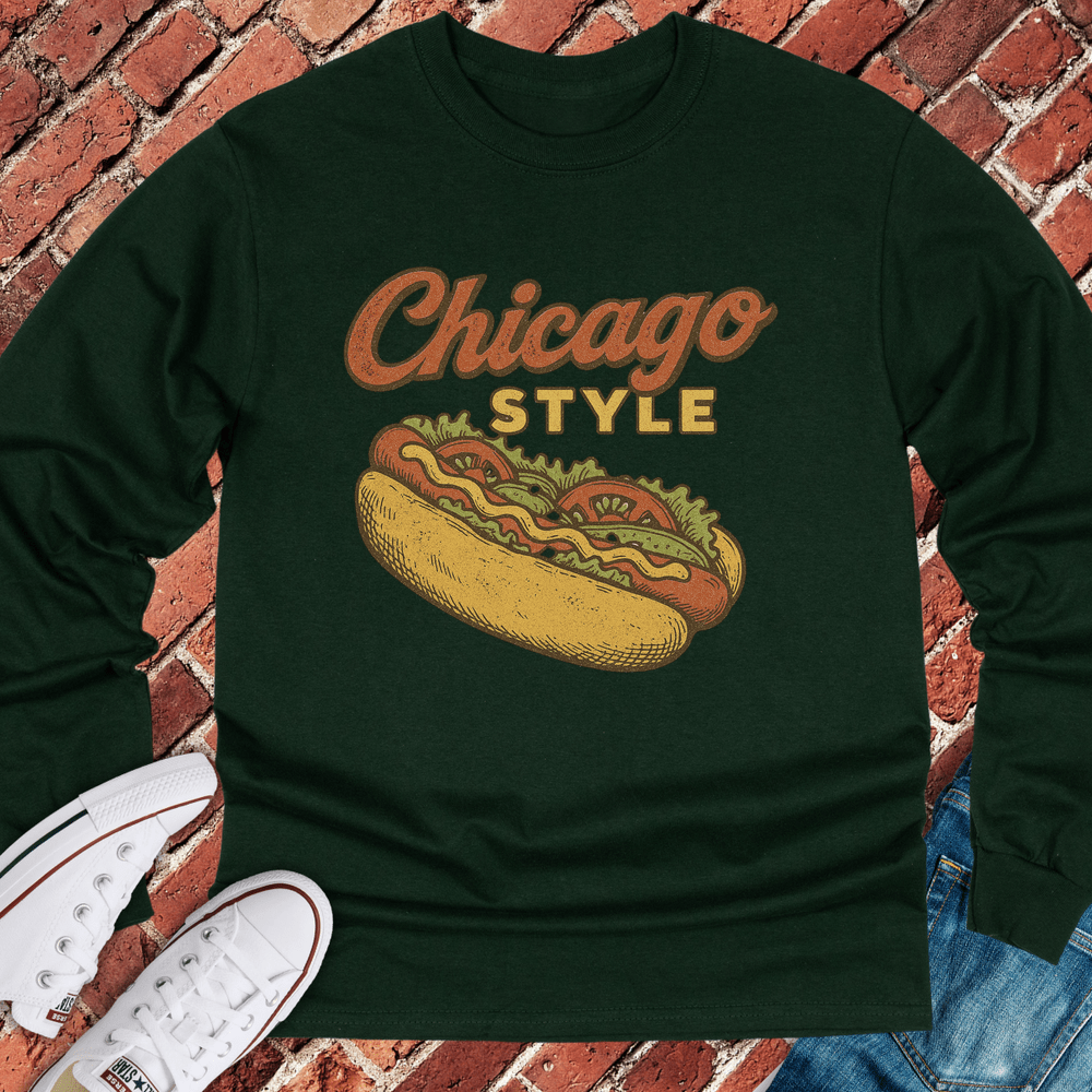 Chicago Style Long Sleeve - Forest Green