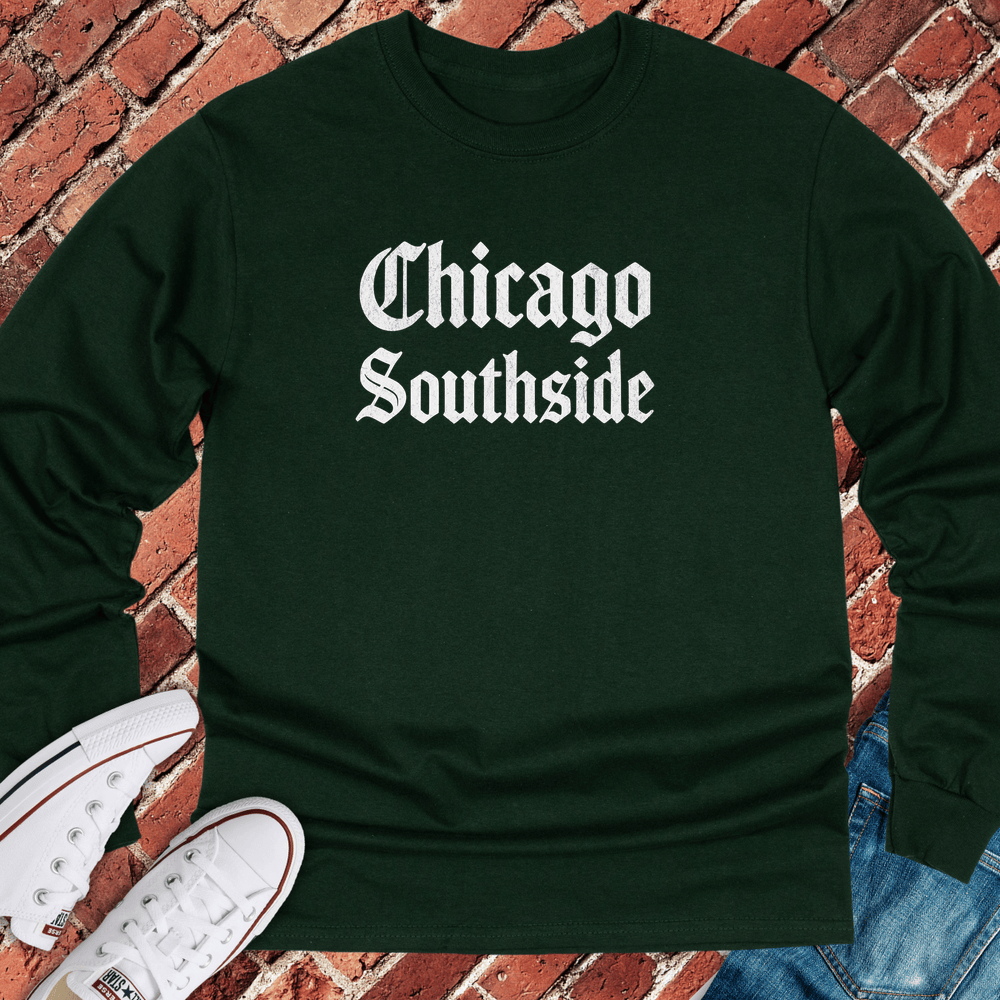Southside Script Long Sleeve - Forest Green