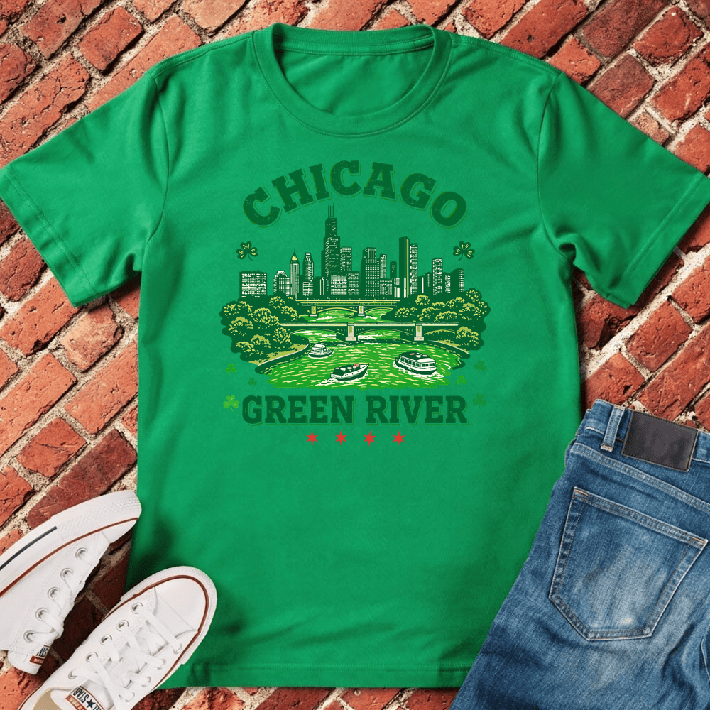 Chicago Green River T-Shirt - Irish Green