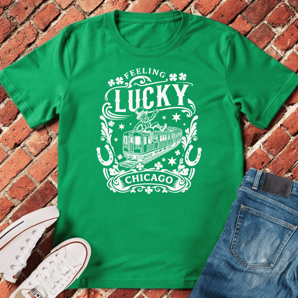 Lucky L Train T-Shirt - Irish Green