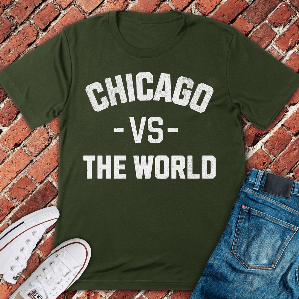 Chicago VS The World T-Shirt - Military Green