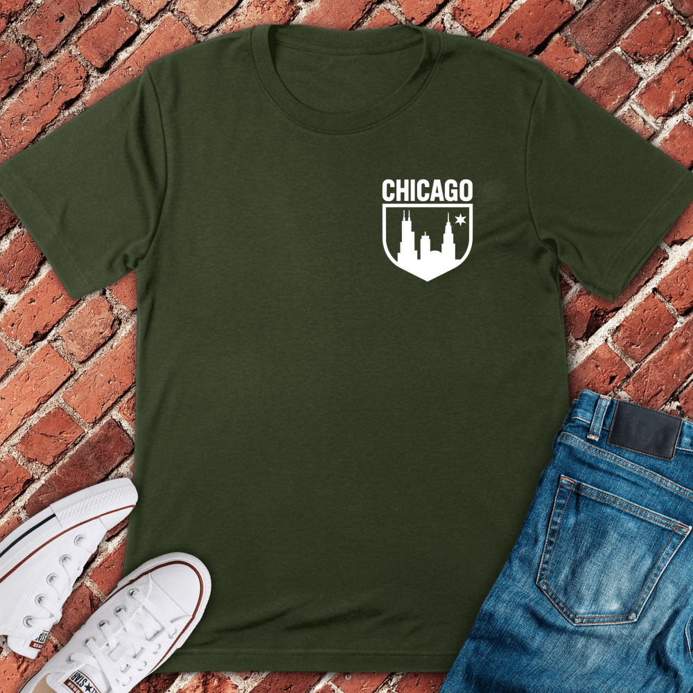 Skyline Shield T-Shirt - Military Green