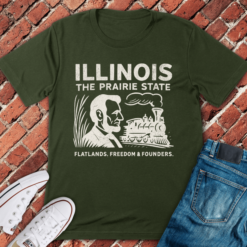 Prairie State Pride T-Shirt - Military Green