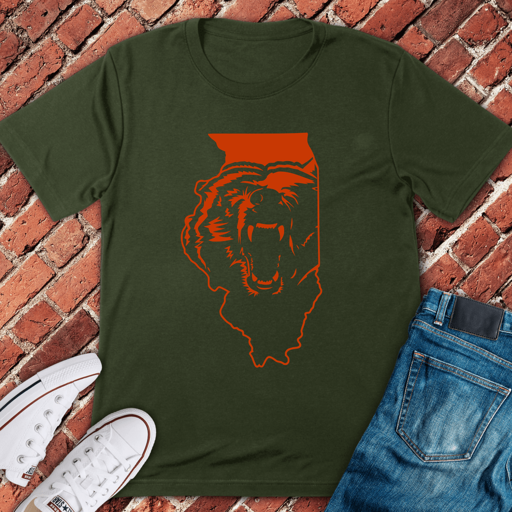 Bear Territory T-Shirt - Military Green