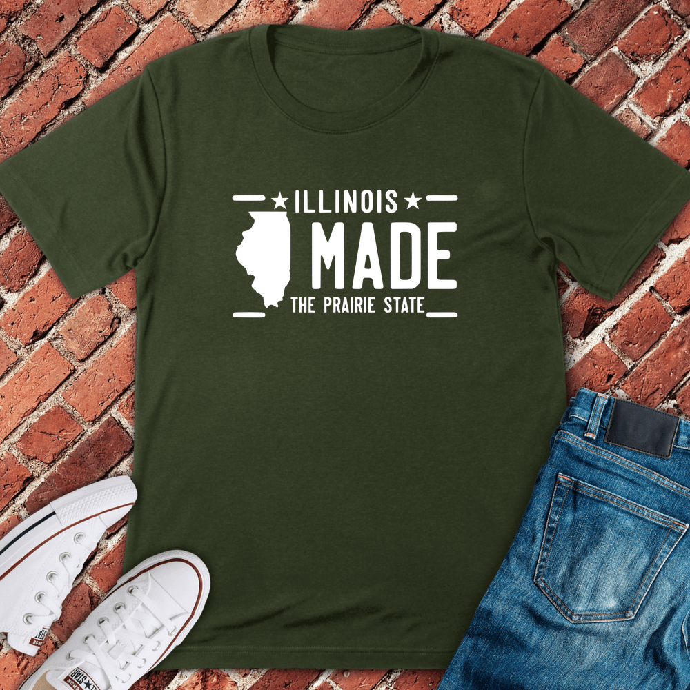 Illinois Made T-Shirt - Military Green