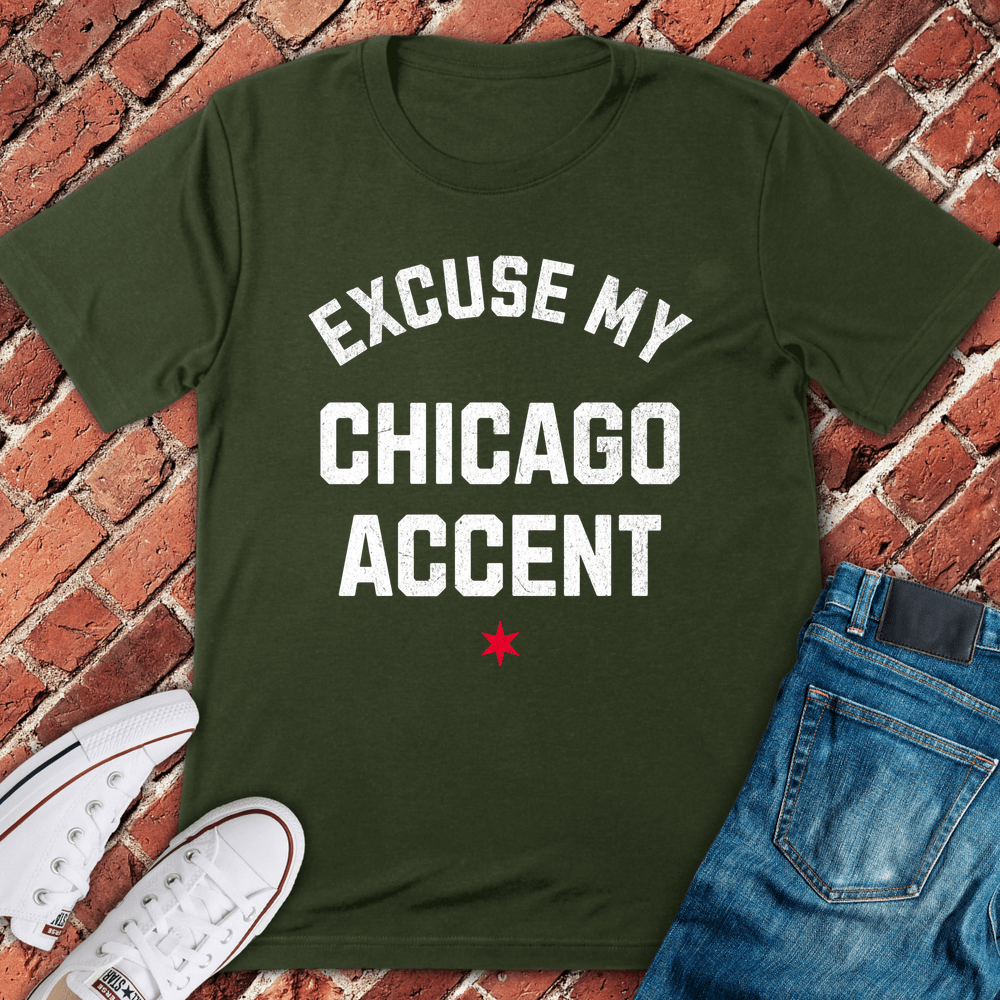 Chicago Accent T-Shirt - Military Green