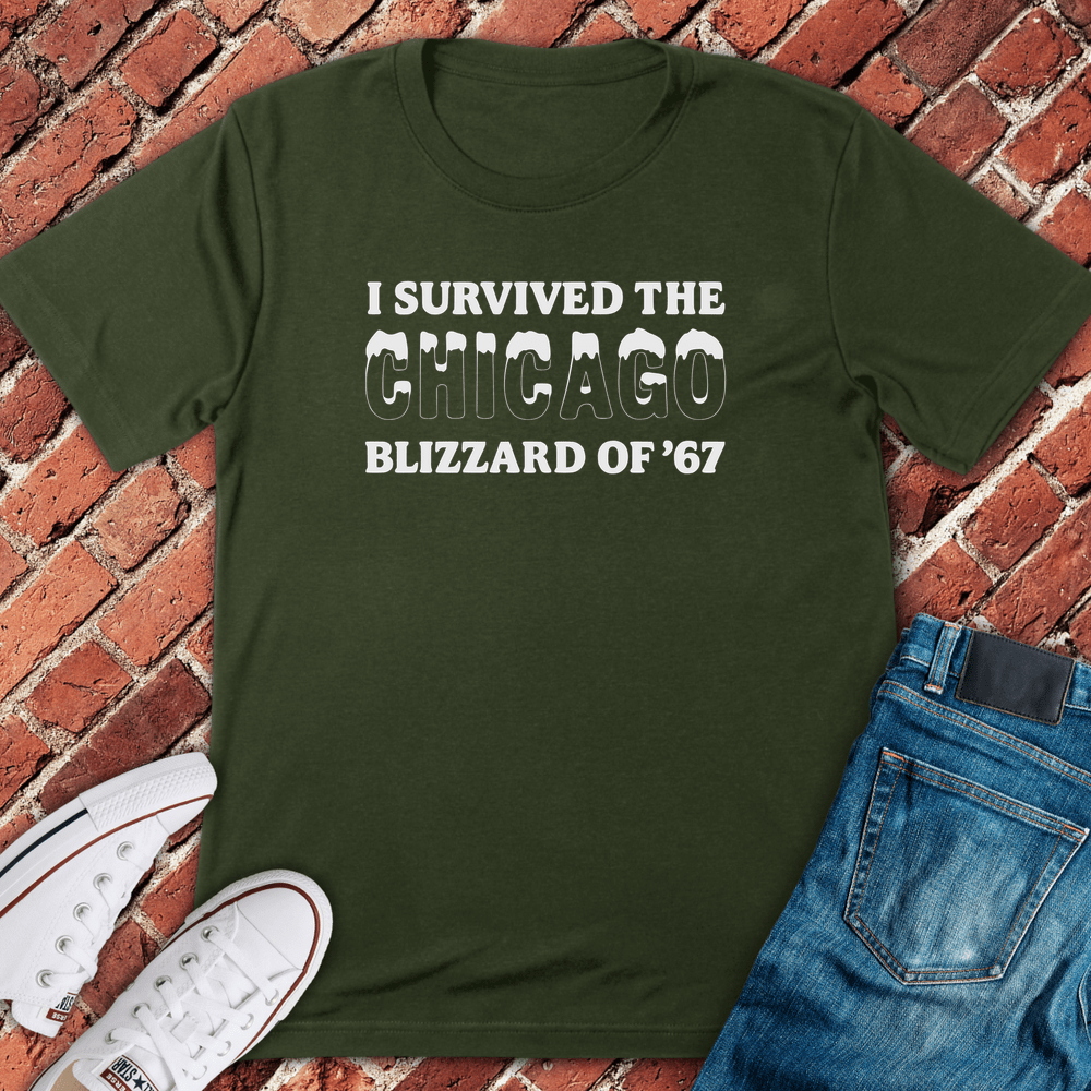 Blizzard Of ’67 T-Shirt - Military Green