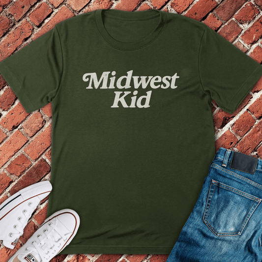 Midwest Kid T-Shirt - Military Green