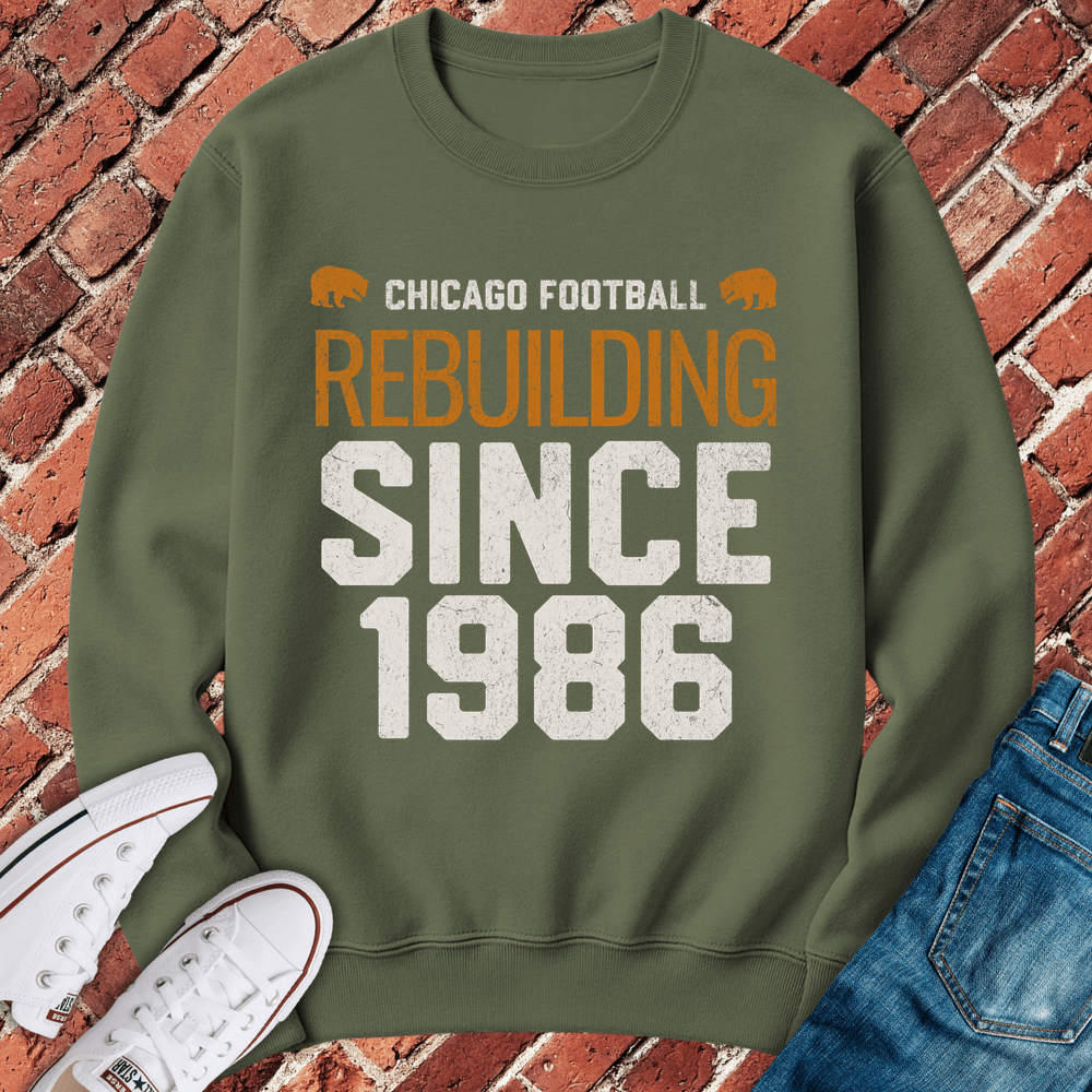 Rebuilding Since 1986 Crewneck - Military Green