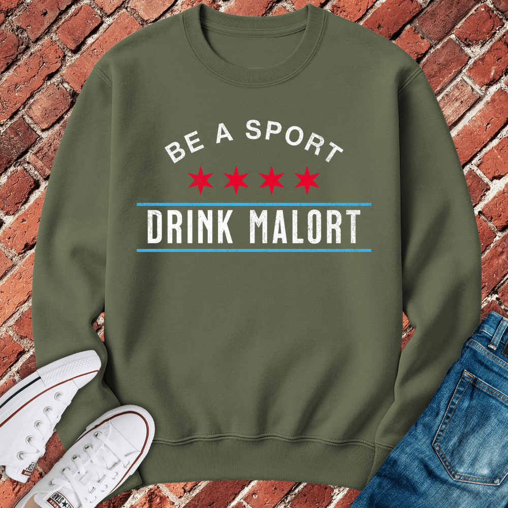 Be a Sport Crewneck - Military Green