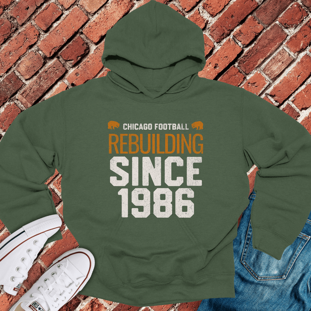 Rebuilding Since 1986 Hoodie - Military Green