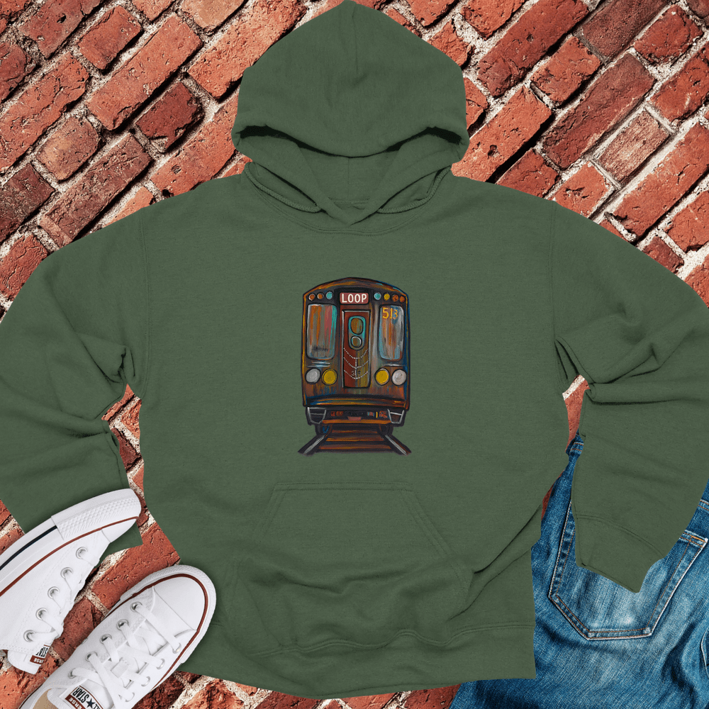 Loop Train Hoodie - Military Green