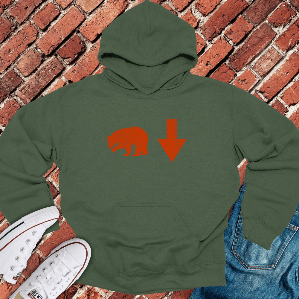 Bear Down Hoodie - Military Green