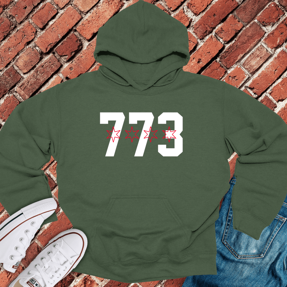773 Stars Hoodie - Military Green