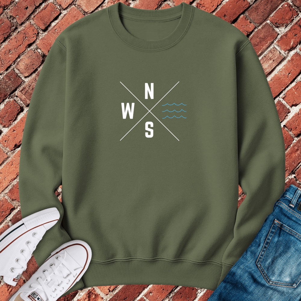 Lake Always East Crewneck - Military Green