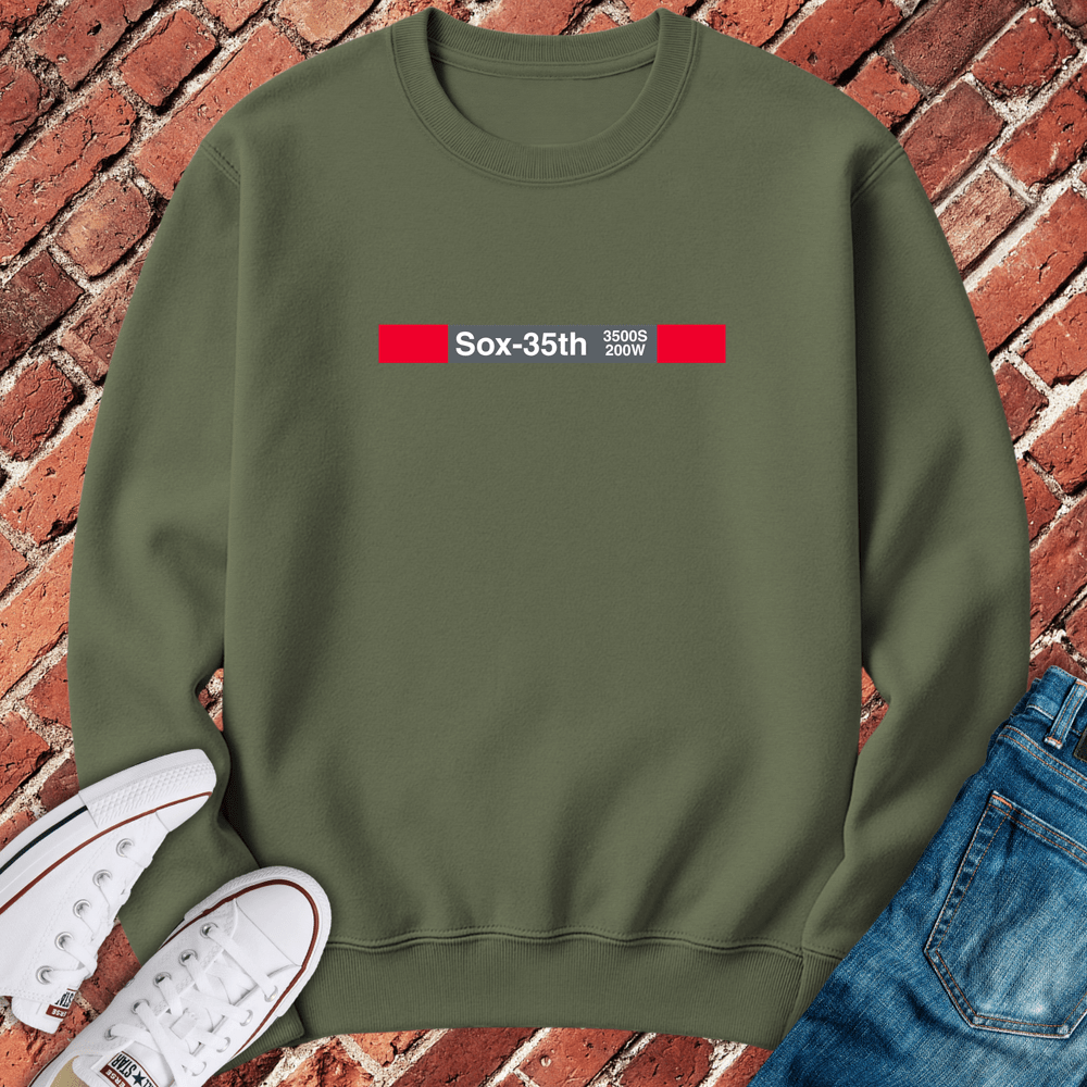 Sox-35th Station Crewneck - Military Green