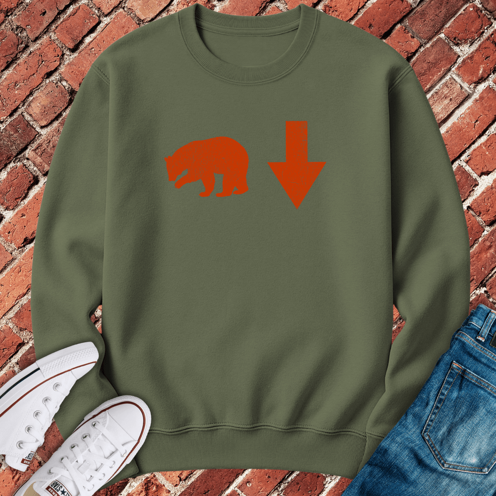 Bear Down Crewneck - Military Green