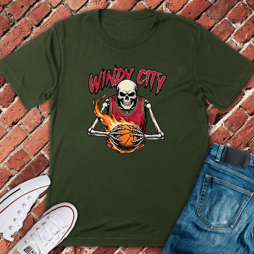 Windy City Hoops T-Shirt - Military Green