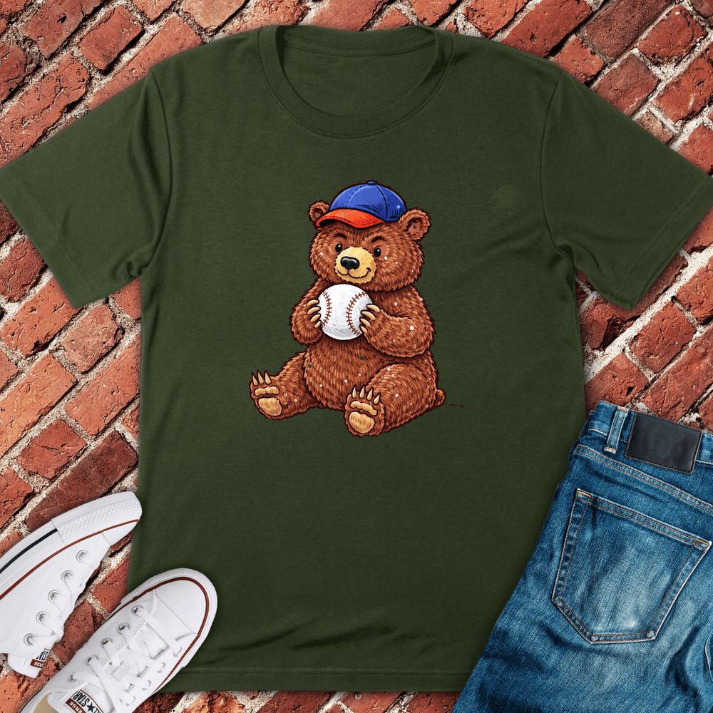 Baseball Cub T-Shirt - Military Green
