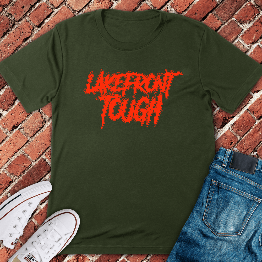 Lakefront Script T-Shirt - Military Green