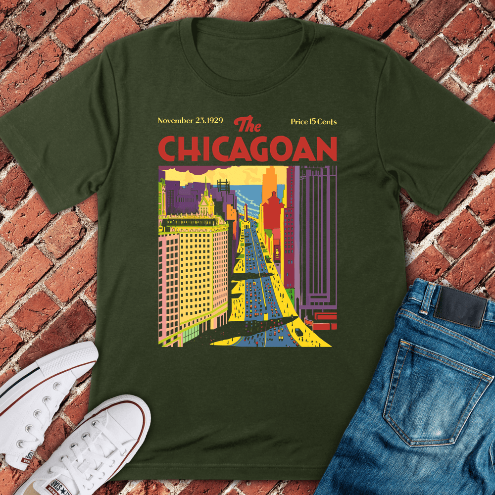 Chicagoan 1929 T-Shirt - Military Green