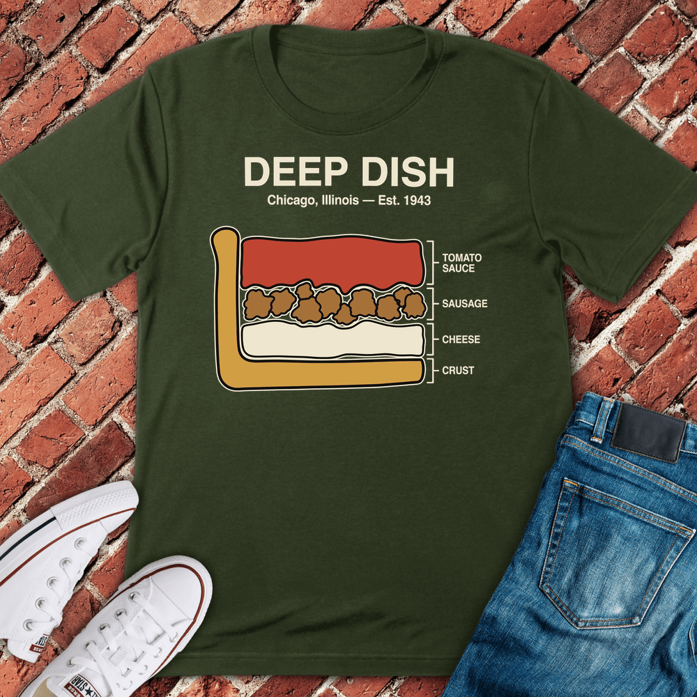 Deep Dish Legend T-Shirt - Military Green