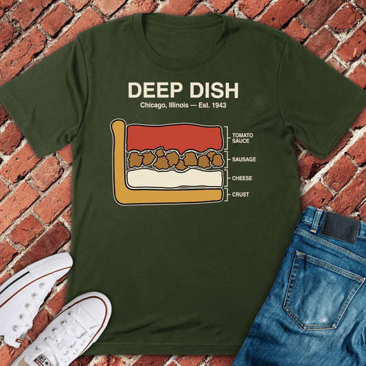 Deep Dish Legend T-Shirt - Military Green