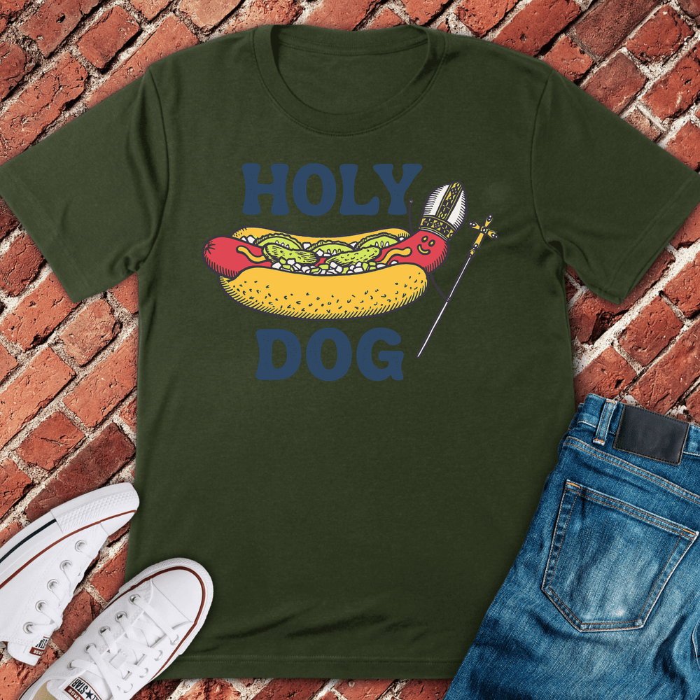 Holy Dog T-Shirt - Military Green