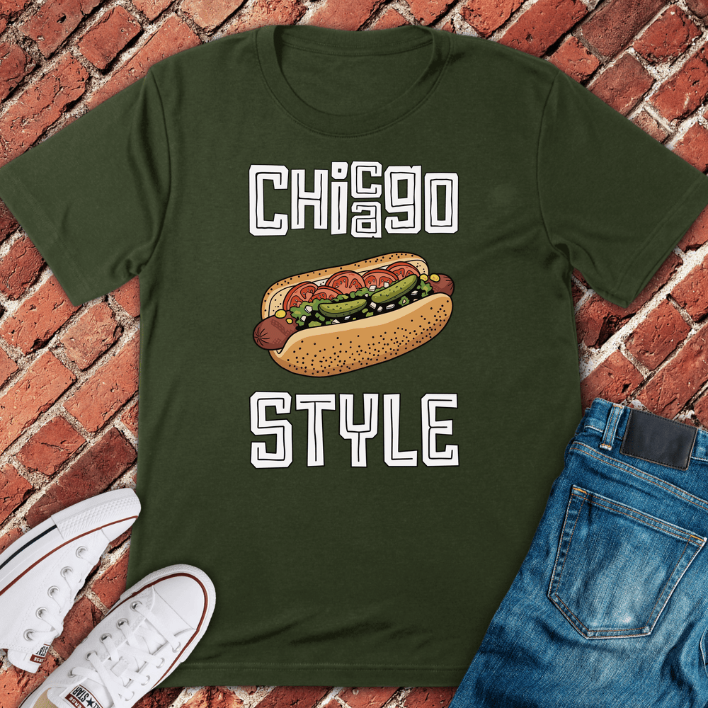 Chi Style Dog T-Shirt - Military Green