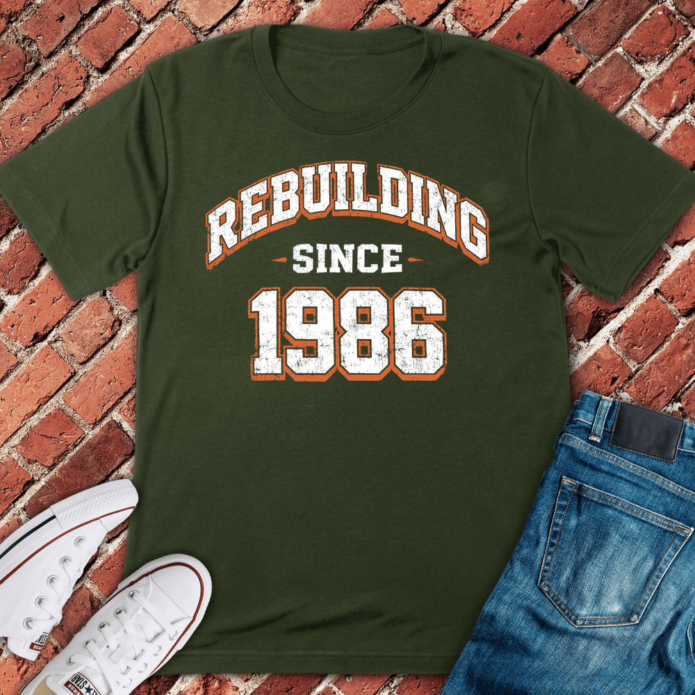 Rebuilding 1986 T-Shirt - Military Green