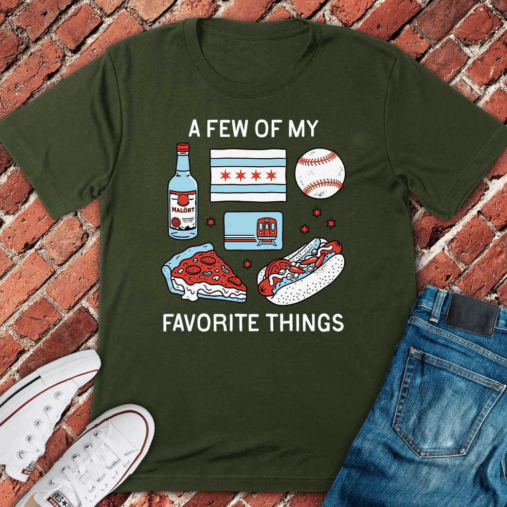 Chicago Favorites T-Shirt - Military Green