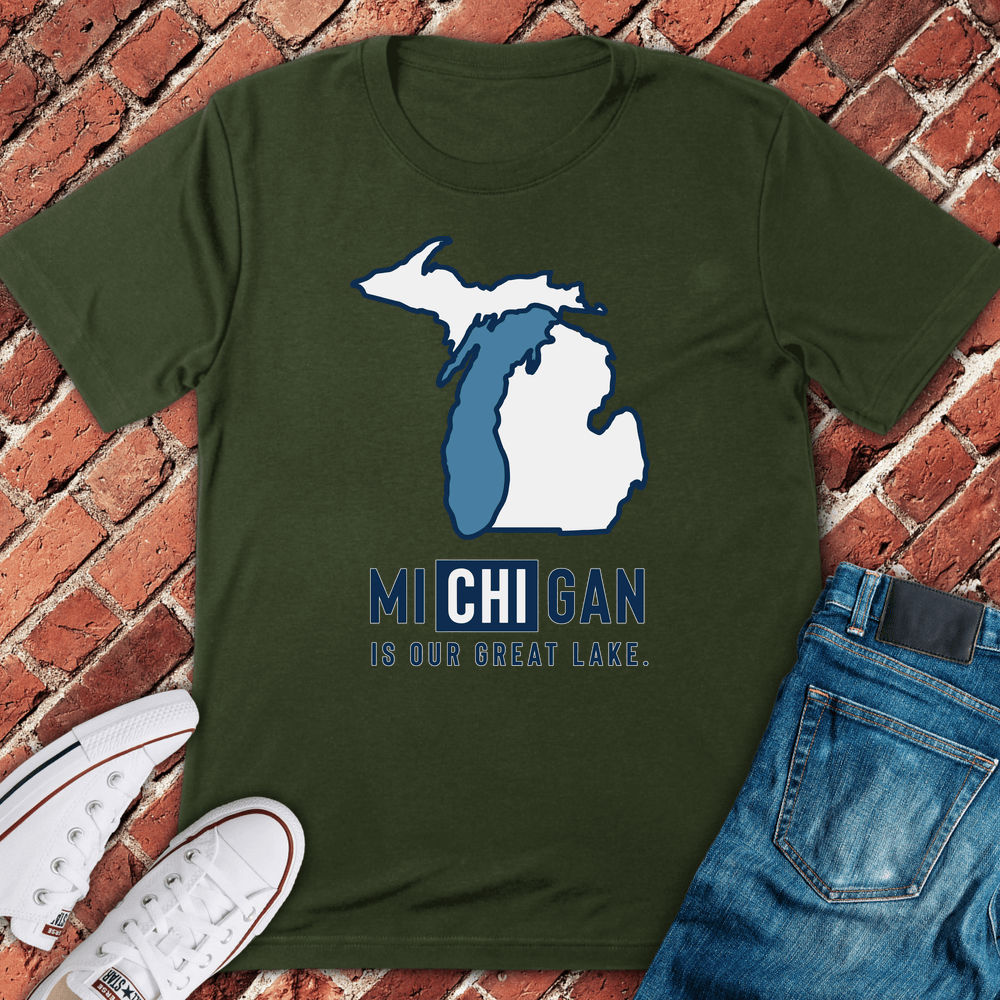 Great Lake State T-Shirt - Military Green