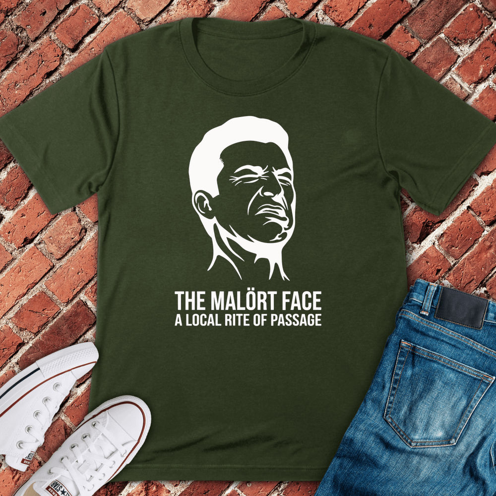 Malort Rite Face T-Shirt - Military Green