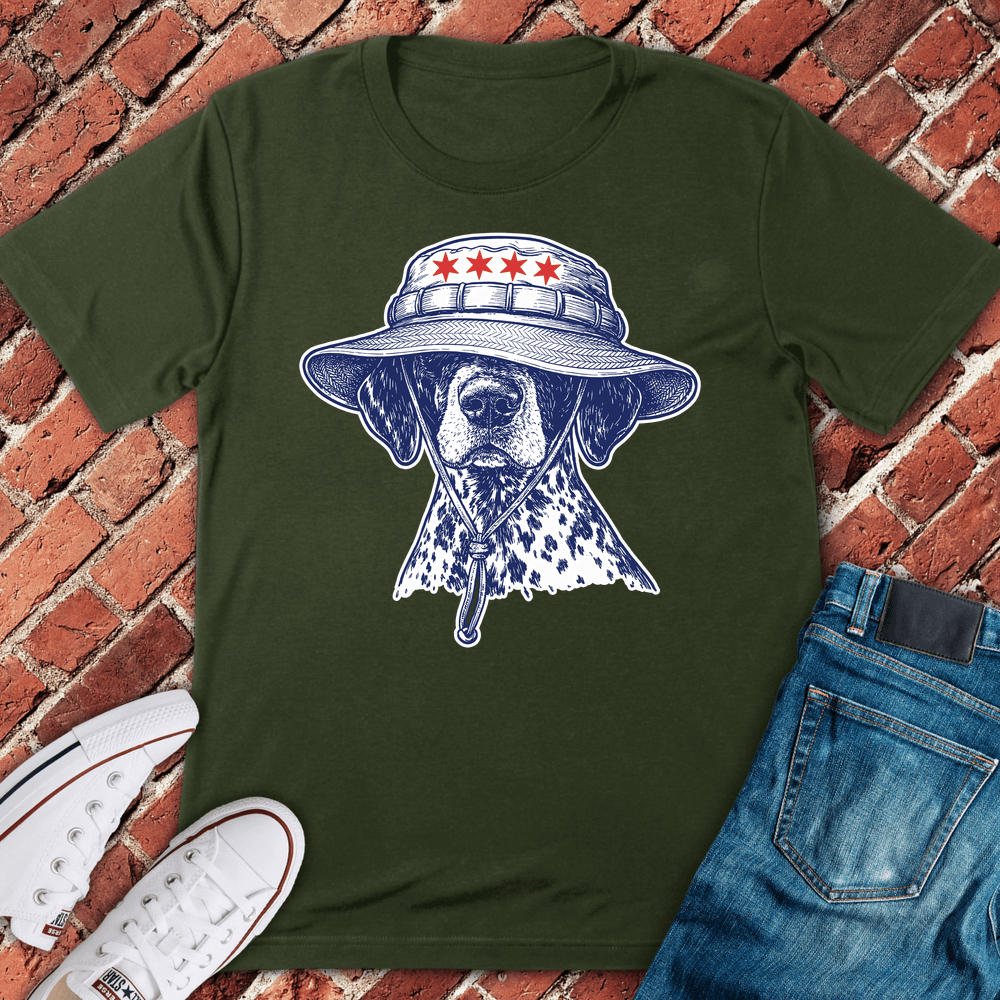 Chi Bucket Hat Pup T-Shirt - Military Green