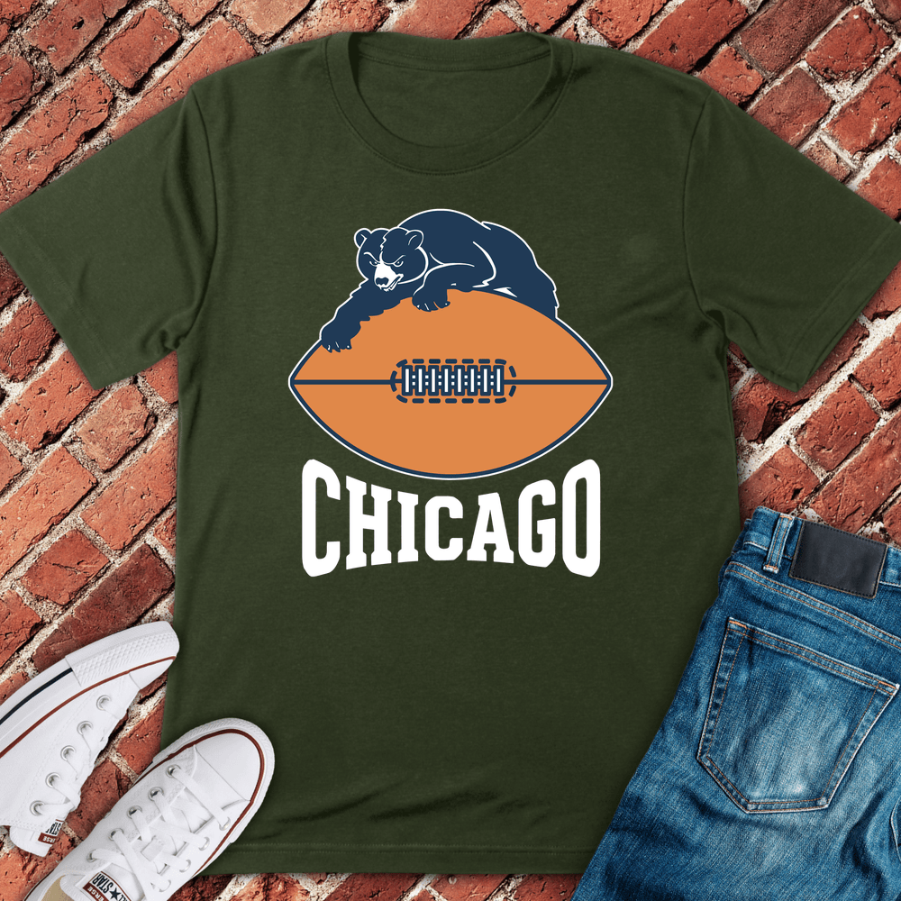 Chicago Bear Grip T-Shirt - Military Green