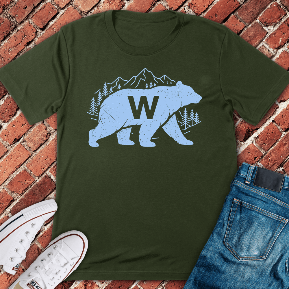 Wilderness Bear W T-Shirt - Military Green