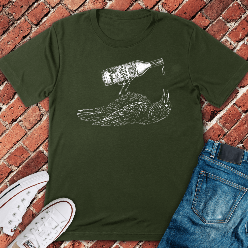 Malort Crow Rite T-Shirt - Military Green
