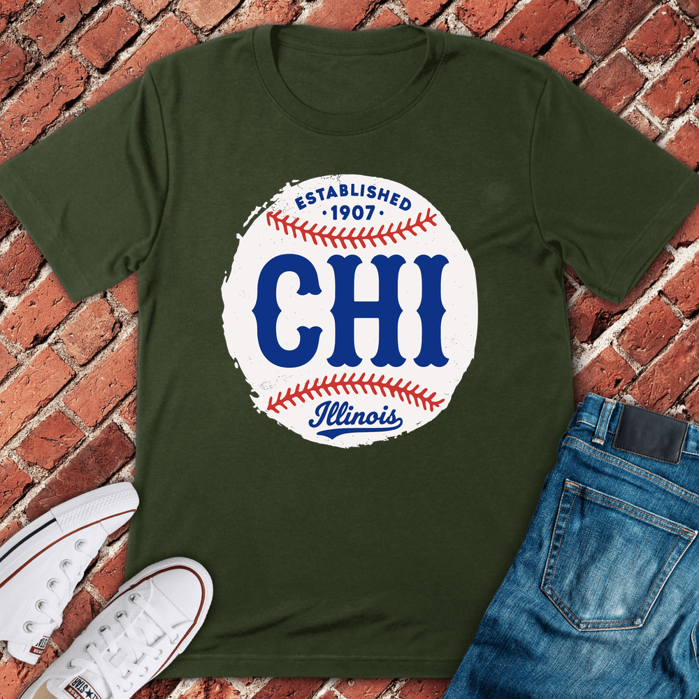 Chicago Established 1907 T-Shirt - Military Green