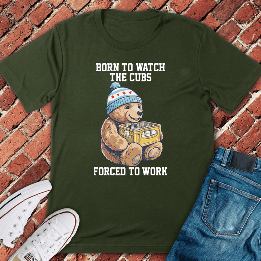 Born Cubs Forced Work T-Shirt - Military Green