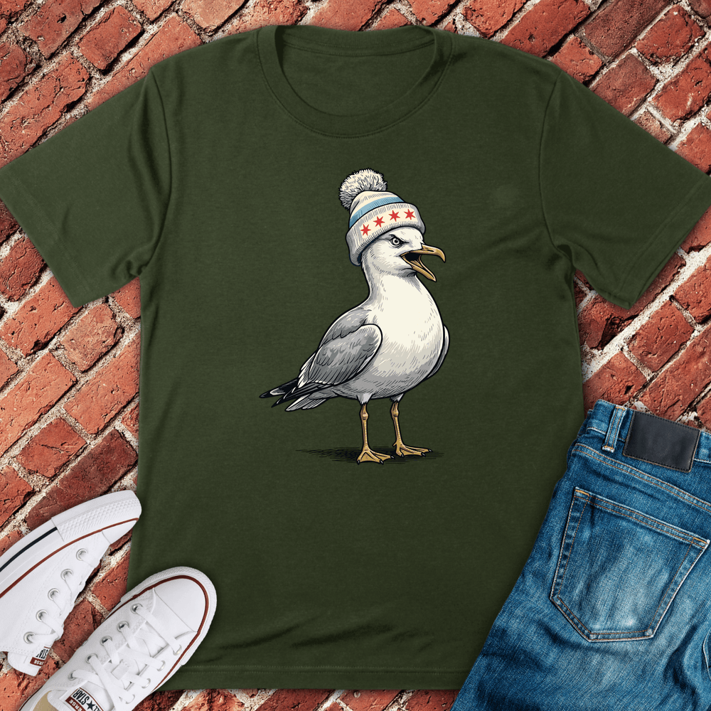 Chicago Gull Patrol T-Shirt - Military Green