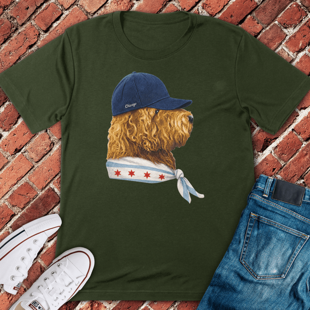Windy City Pup T-Shirt - Military Green