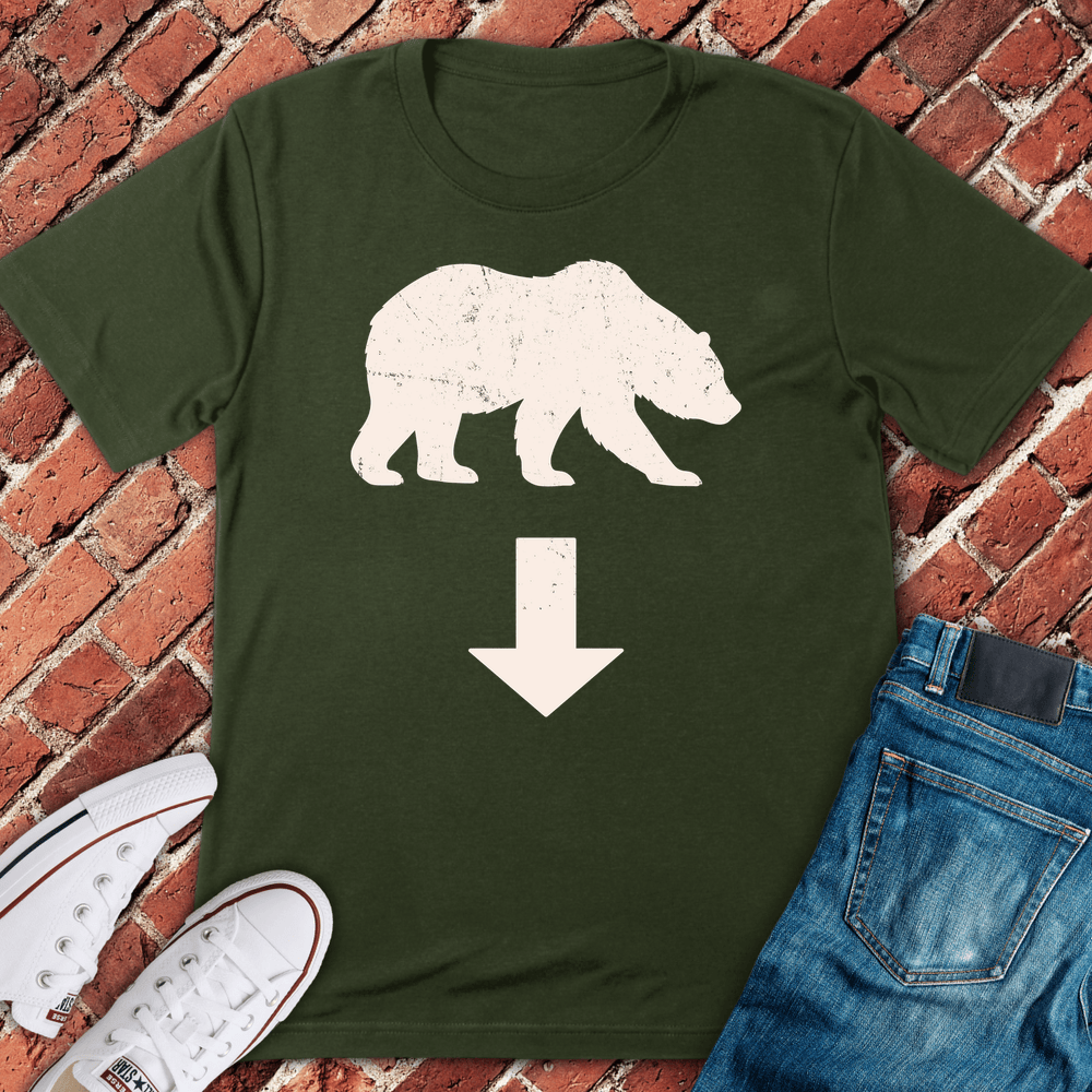 Bear Down T-Shirt - Military Green